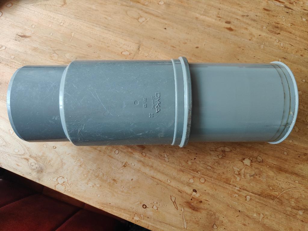 PVC expansiestuk 2-delig 125 mm Dyka Nieuw, Ophalen, Pvc, Overige typen, Nieuw