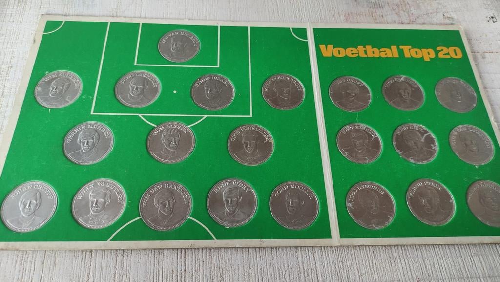 Vintage Shell Voetbal Top 20 verzamelkaart 1970, Ophalen of Verzenden, Gebruikt, Overige sporten, Poster, Plaatje of Sticker