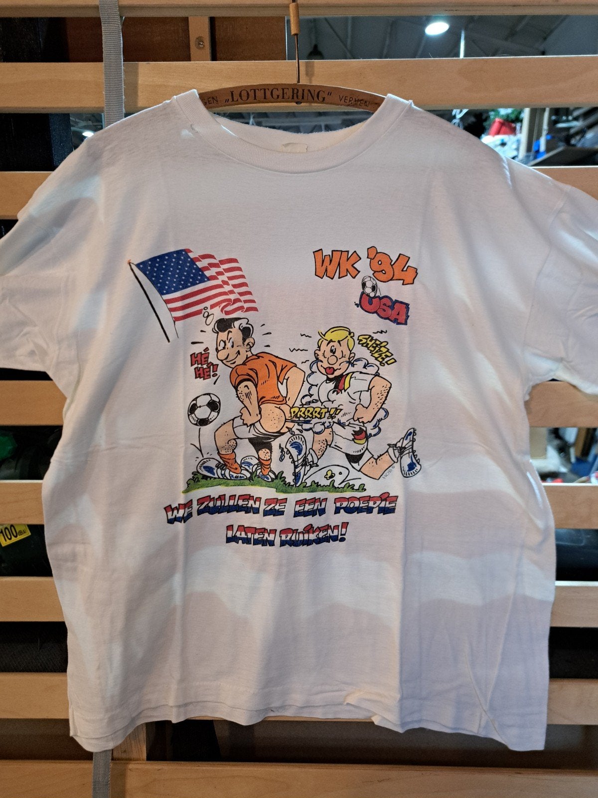 Oranje vintage shirt Nederland WK, Ophalen of Verzenden, Overige binnenlandse clubs, Shirt