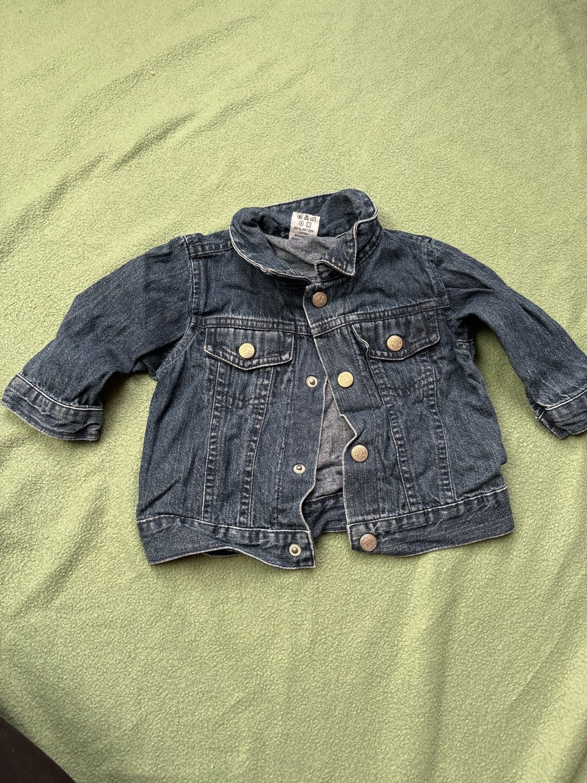 Hema spijkerjasje maat 74, Kinderen en Baby's, Babykleding | Maat 86, Ophalen, Gebruikt, Jongetje of Meisje, Jasje