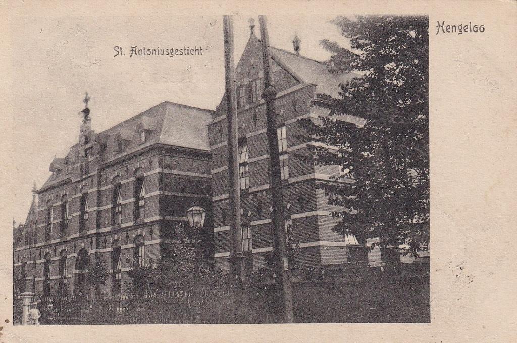 Hengelo, Klooster, 1904., Verzamelen, Ansichtkaarten | Nederland, Verzenden, Voor 1920, Gelopen, Overijssel