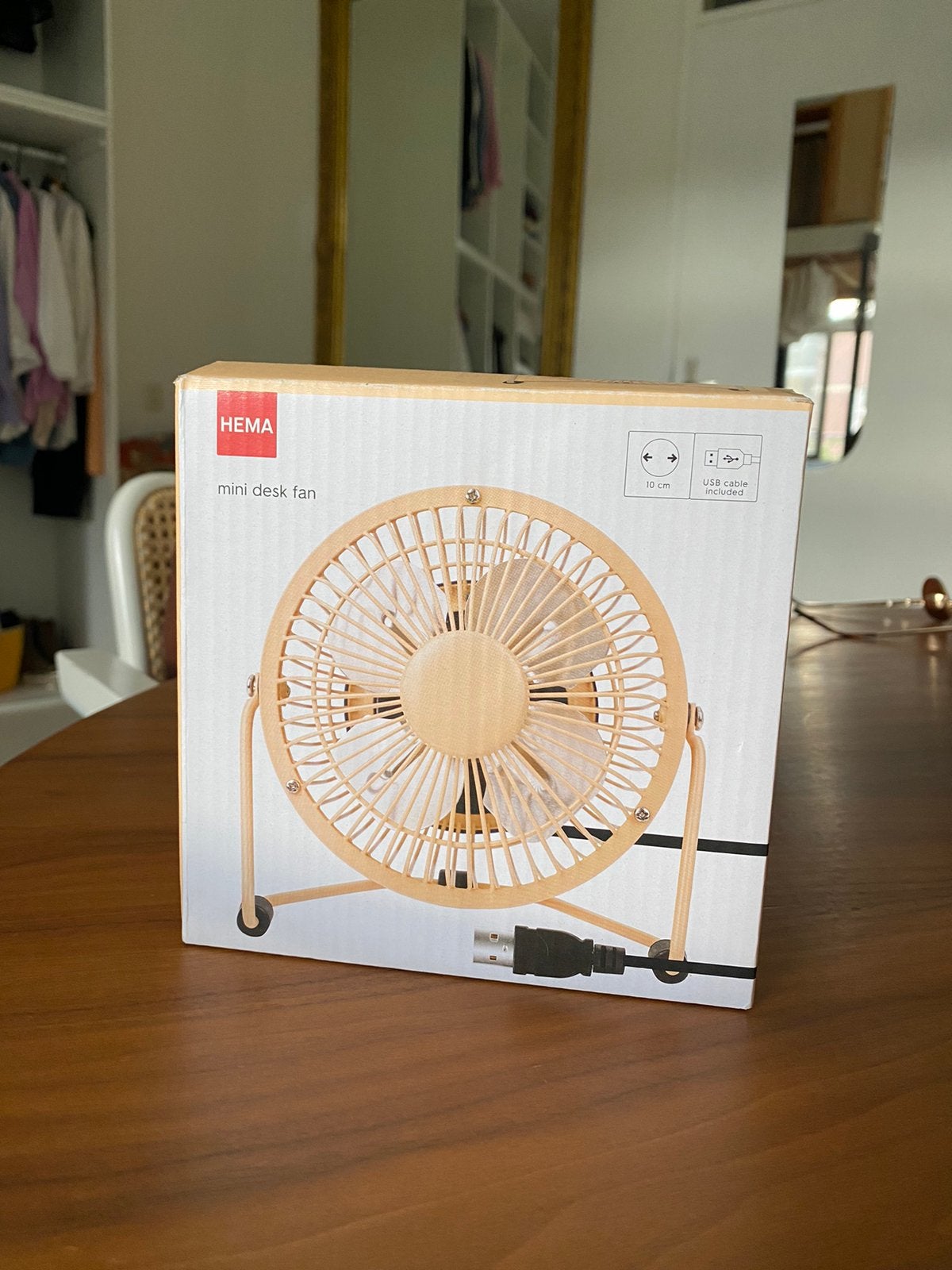 Hema USB ventilator, Ophalen, Zo goed als nieuw, Tafelventilator
