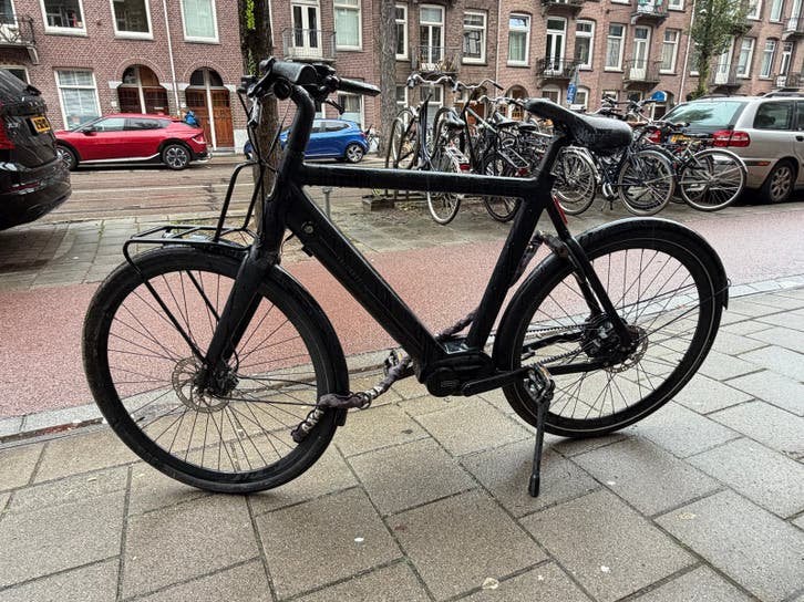 Veloretti Ace - Stijlvolle Zwarte E-bike, Ophalen, Gebruikt, Veloretti, 55 tot 59 cm