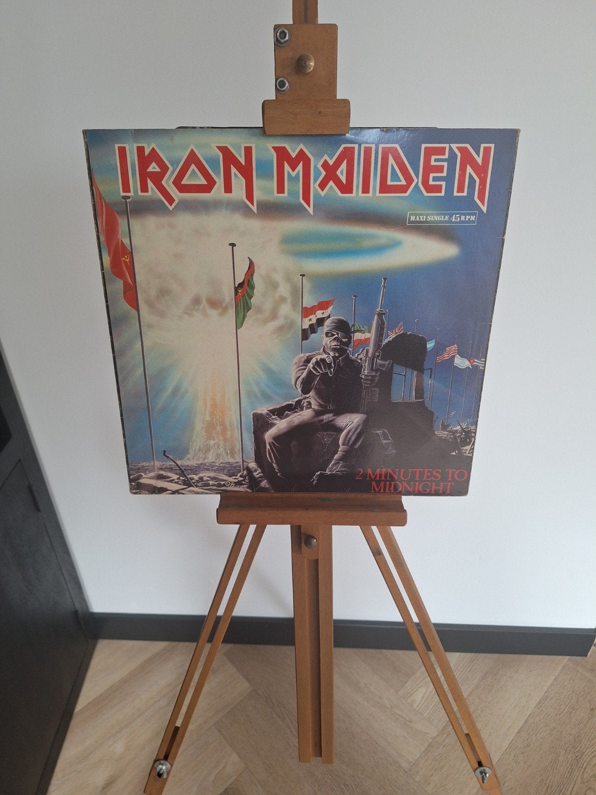 Iron Maiden - 2 Minutes To Midnight (Maxi-Single 1984), LP, Gebruikt, Originele persing, Ophalen of Verzenden