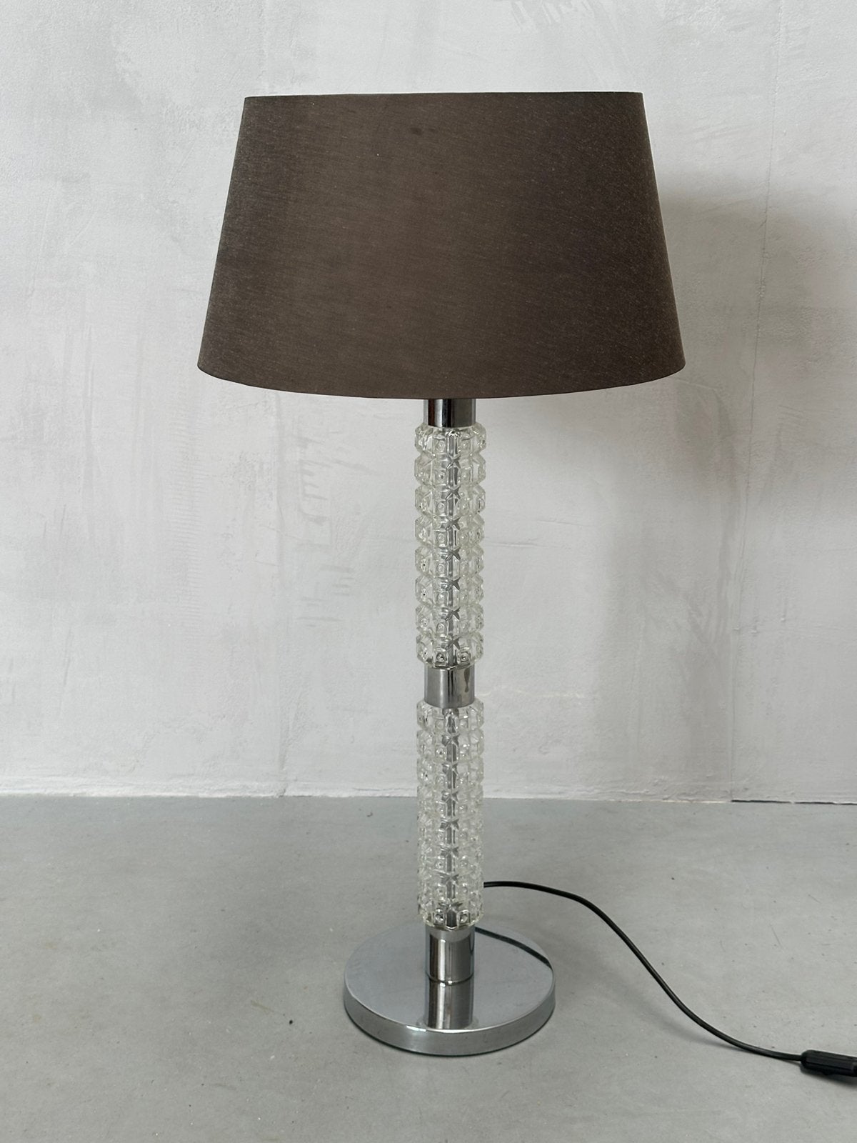 Vintage vloerlamp / tafellamp Peill & Putzler, Gebruikt, Vintage, Ophalen of Verzenden, Glas