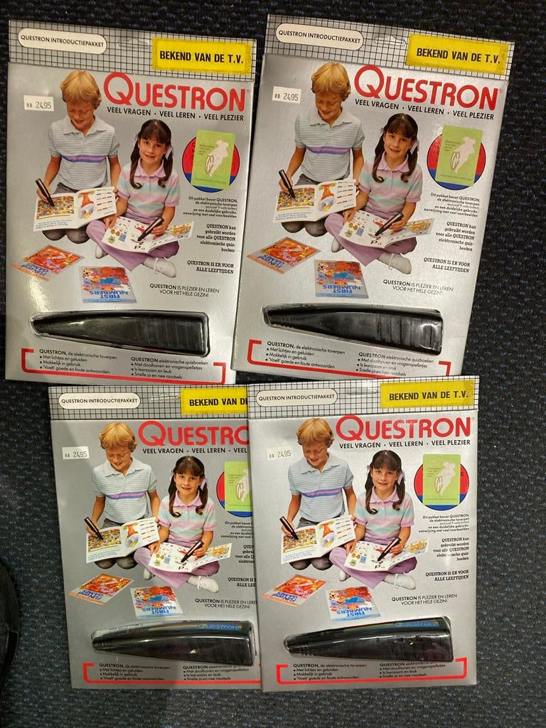 Questron introductiekaart 1985, elektronisch quizboek (4 stu, Ophalen, Nieuw, Elektronica