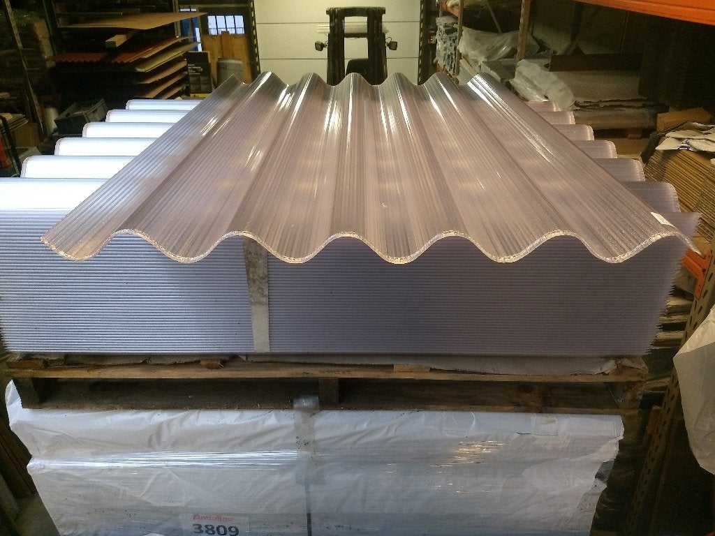 Golfplaat meerwandig polycarbonaat 177/51 type F 158,5x110cm, Kunststof, Overige kleuren, Nieuw, 5 tot 10 m²