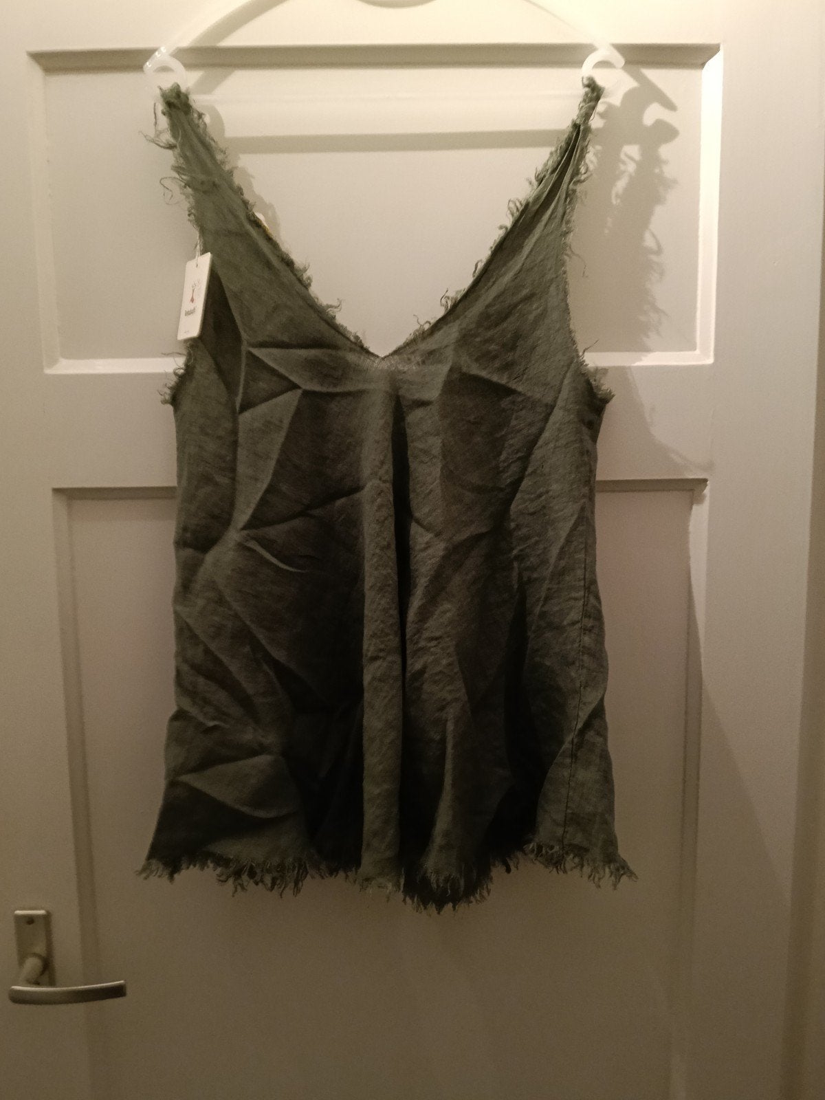 super linnen topje/hempje, Maat 42/44 (L), Nieuw, Ophalen of Verzenden, Zonder mouw