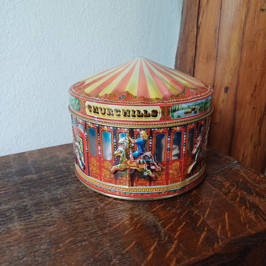 Churchills of London blik – Carousel, Verzamelen, Blikken, Ophalen of Verzenden, Zo goed als nieuw, Overige