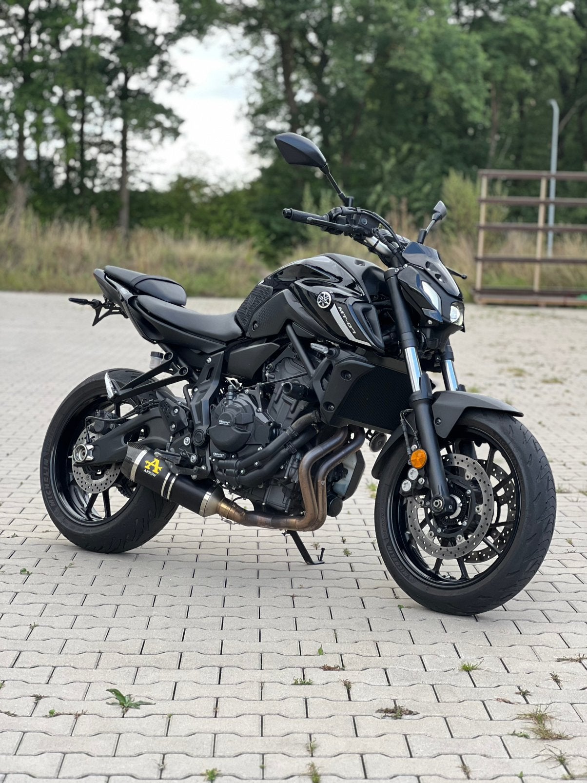 Yamaha MT-07 35kW A2 | 2023 | ABS | 19.908km | Arrow uitlaat, Motoren, Motoren | Yamaha, 2 cilinders, Occasion, Bedrijf, Minimaal motorrijbewijs A2