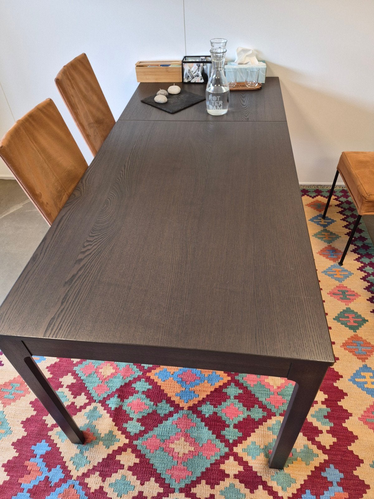 Uitschuifbare eettafel - 120/180 cm lang, 80 cm breed, Huis en Inrichting, Tafels | Eettafels, Ophalen, Rechthoekig, 150 tot 200 cm