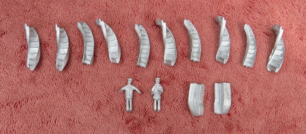 Witmetaal poppetjes, trapjes en nog wat, Overige merken, Gelijkstroom of Wisselstroom, Overige typen, Nieuw