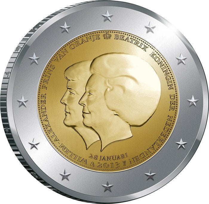 2 euro Nederland 2013 - Troonwisseling dubbelportret (UNC), Ophalen of Verzenden, Overige landen, 2 euro, Losse munt