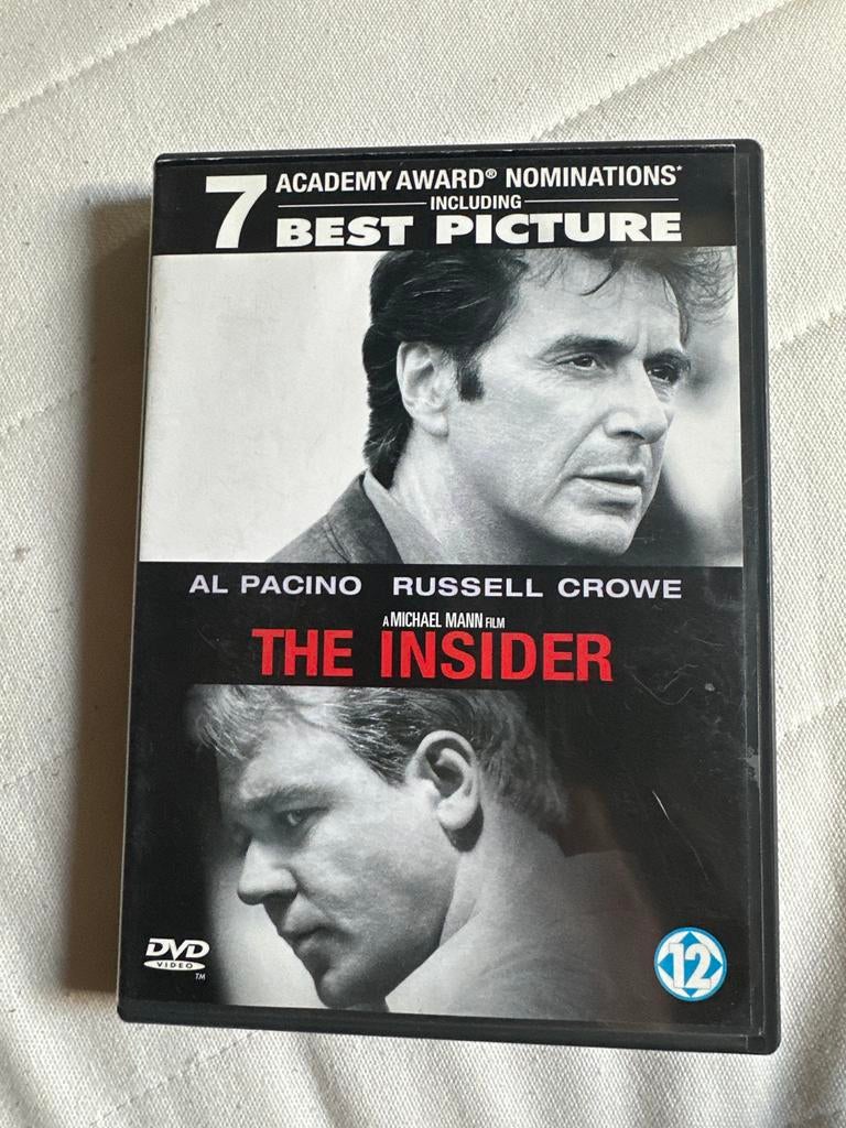 The Insider DVD met Al Pacino en Russell Crowe, Vanaf 12 jaar, Ophalen of Verzenden, Zo goed als nieuw, Drama