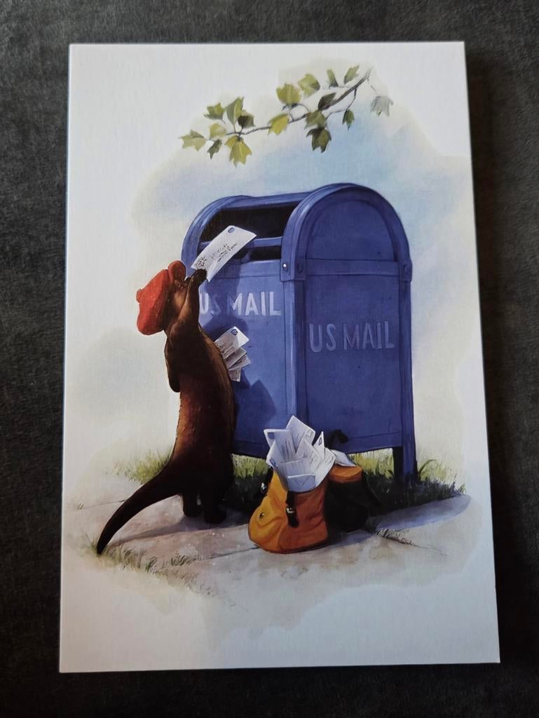 Bever doet brief op de post, Verzenden