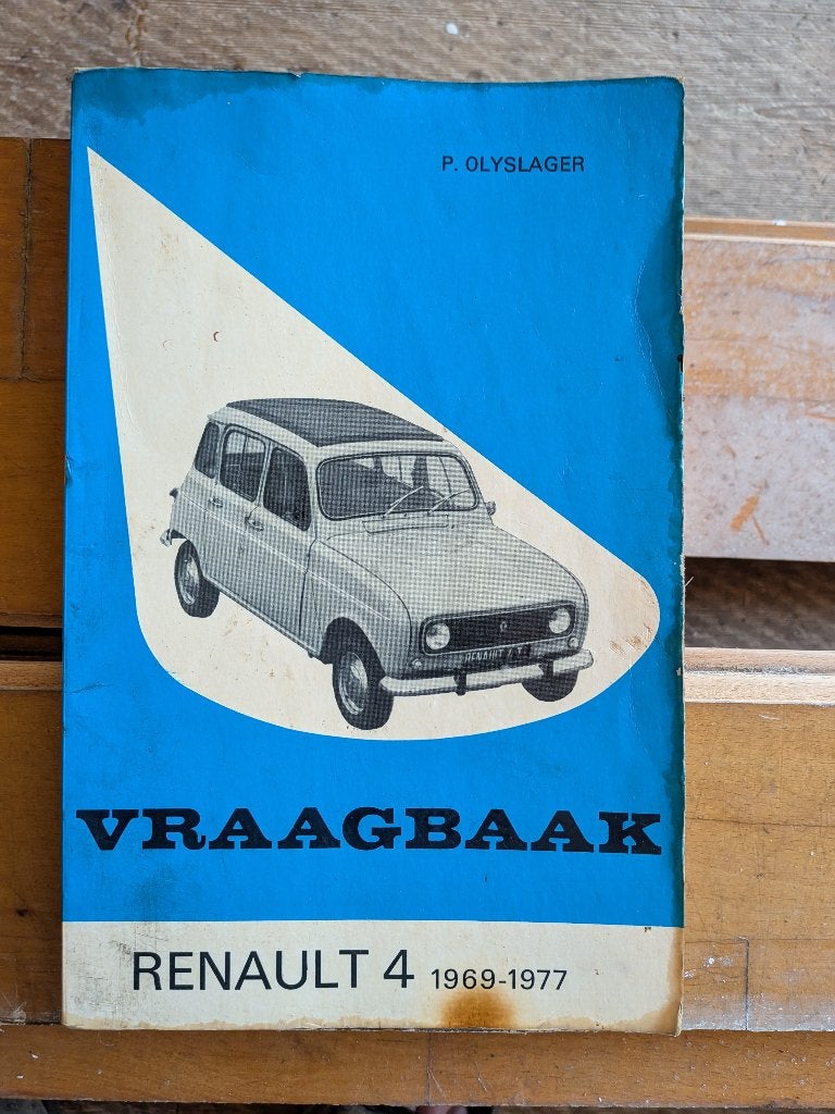 Vraagbaak Renault 4  1969--1977, Ophalen of Verzenden