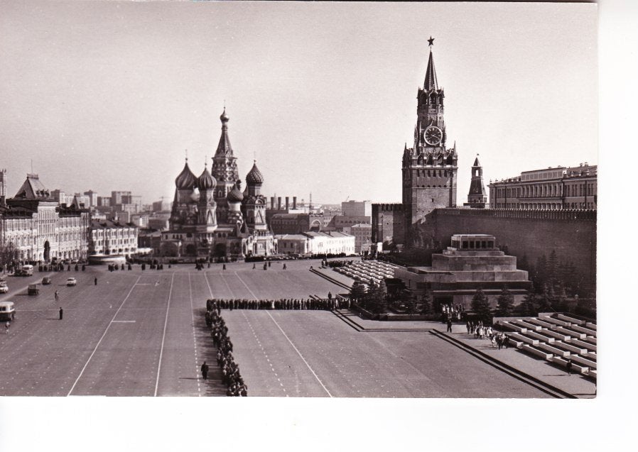 Moskou - Gezicht op het Rode Plein. 20-07, Verzamelen, Ophalen of Verzenden, 1960 tot 1980, Ongelopen, Overig Europa