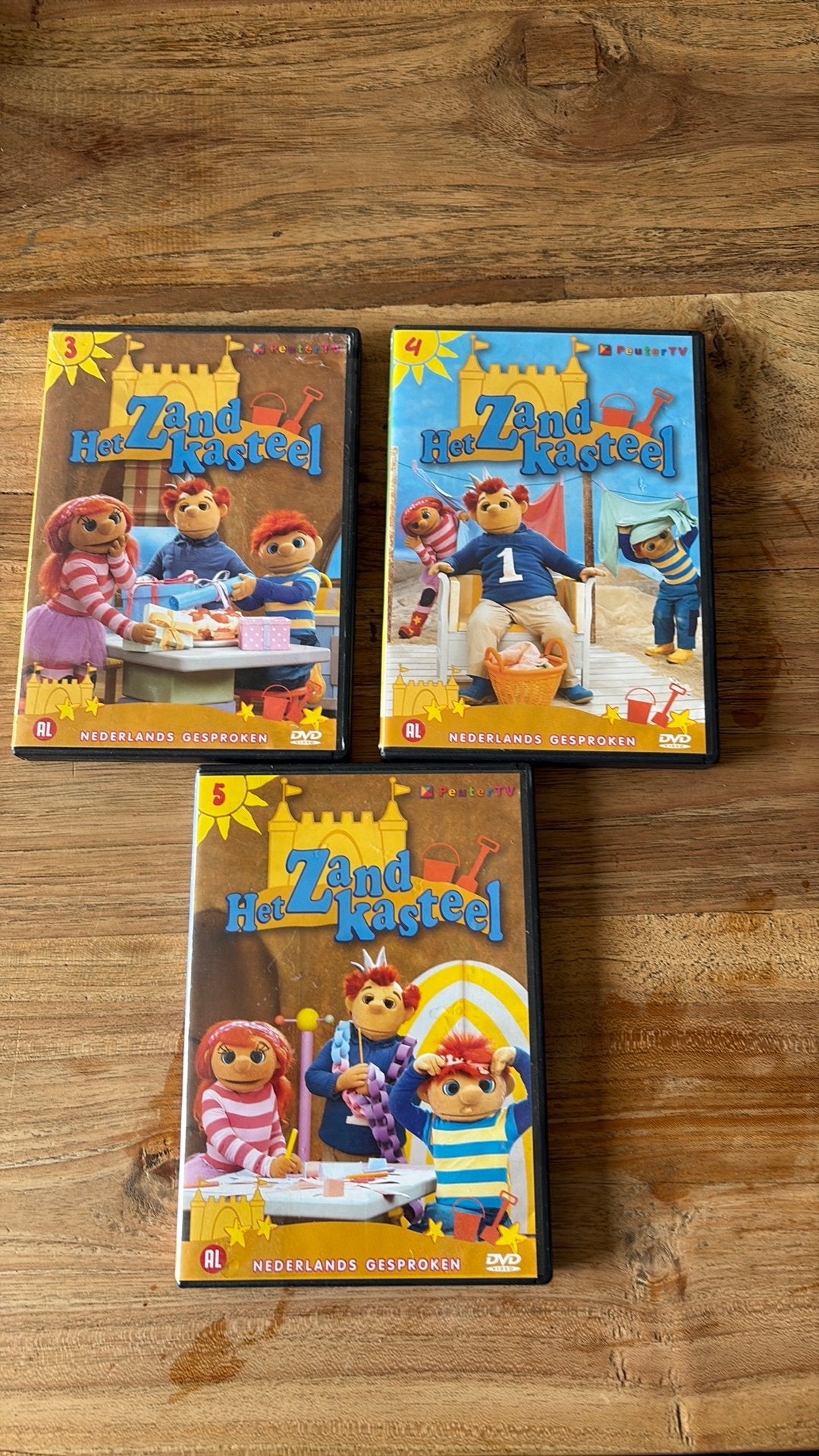 Dvd het zandkasteel 3-4-5, Alle leeftijden, Ophalen, Zo goed als nieuw