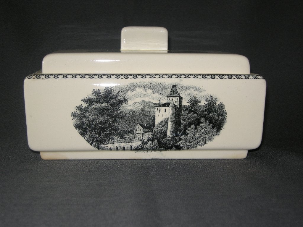 Societe Ceramique Landschap koekdoos, Ophalen of Verzenden