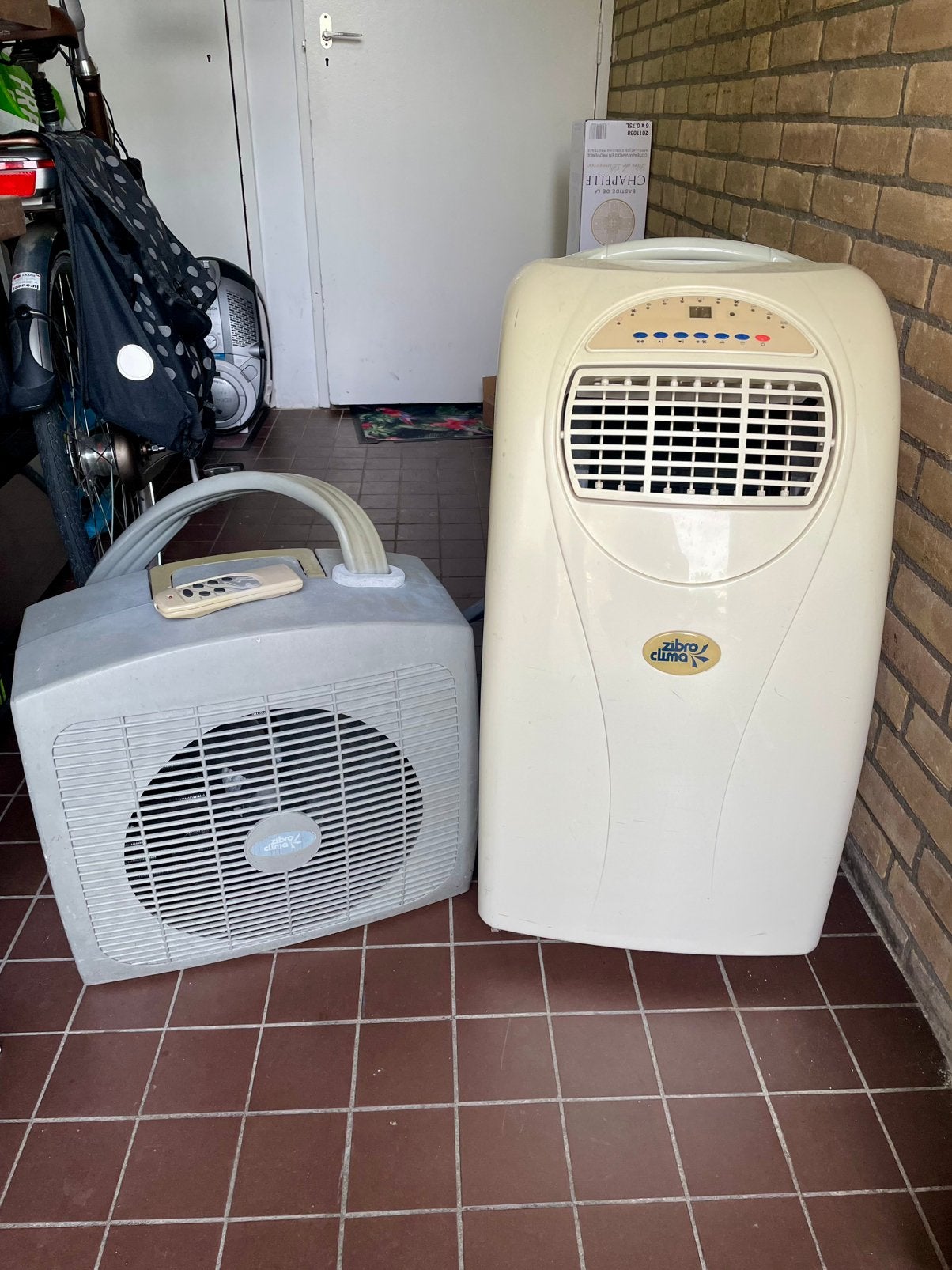 Zibro mobiele split airco, Witgoed en Apparatuur, Airco's, Gebruikt, Mobiele airco, Minder dan 60 m³, 2 snelheden, Koelen en Ontvochtigen