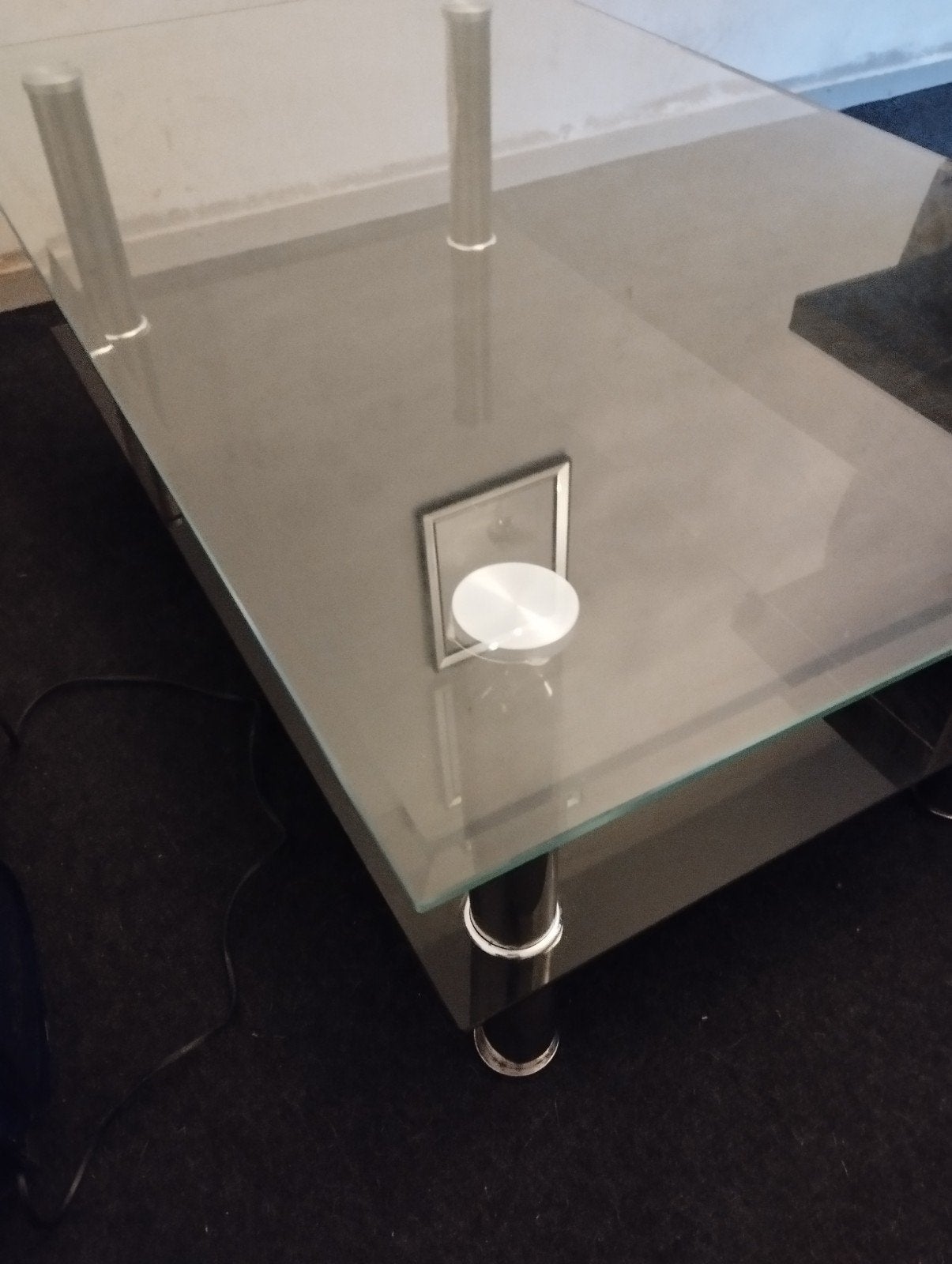 Bijna gratis Moet weg Salontafel glas moet weg, Ophalen, 100 tot 150 cm, 50 tot 100 cm, Glas