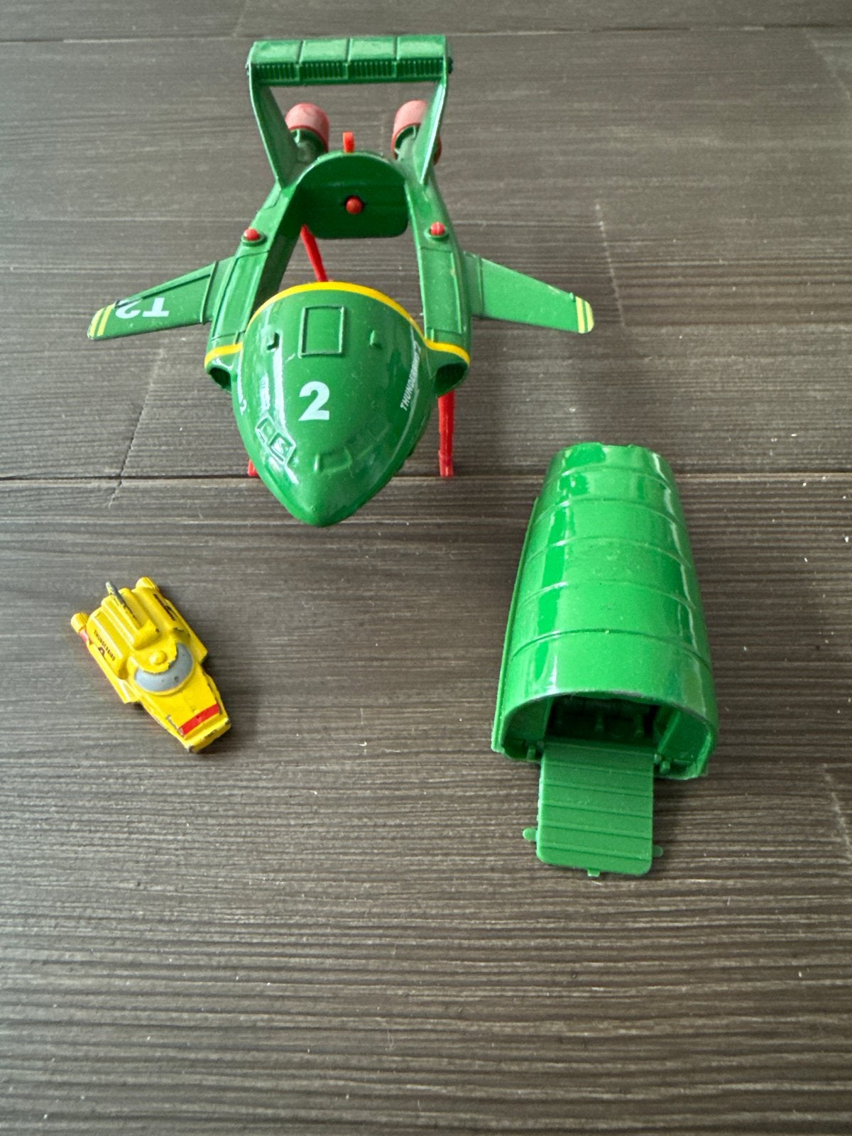 Thunderbirds 2 oud speelgoed, Ophalen of Verzenden, Gebruikt