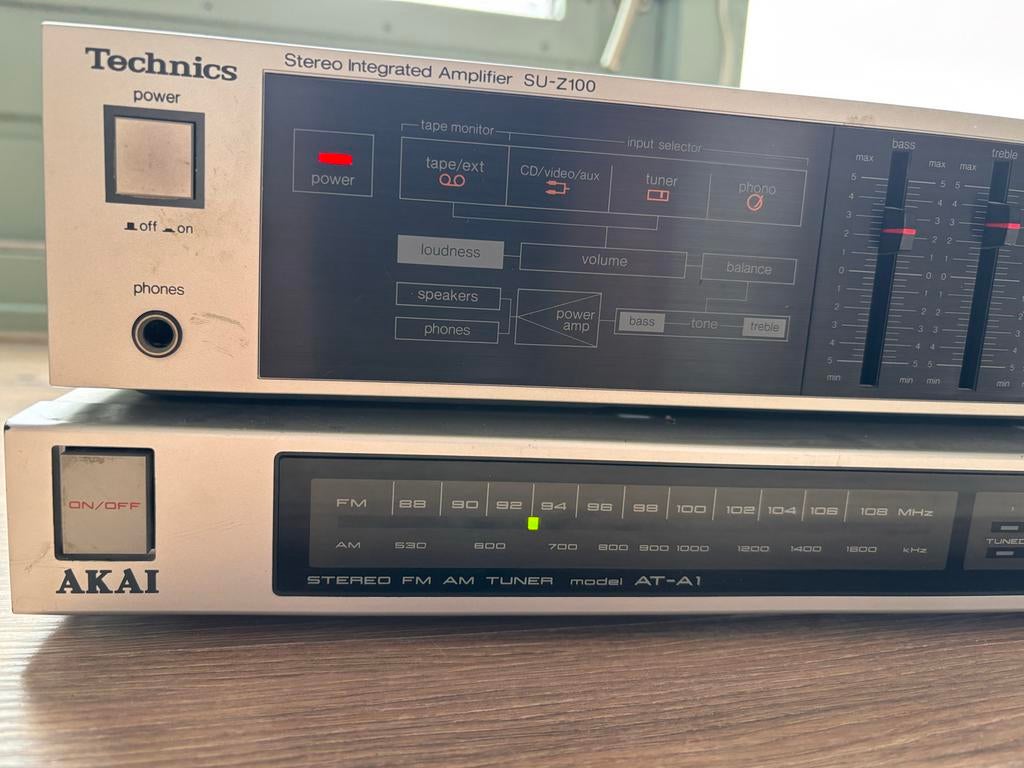 Stereo installatie met Philips boxen, Ophalen, Philips, Gebruikt, Tuner of Radio