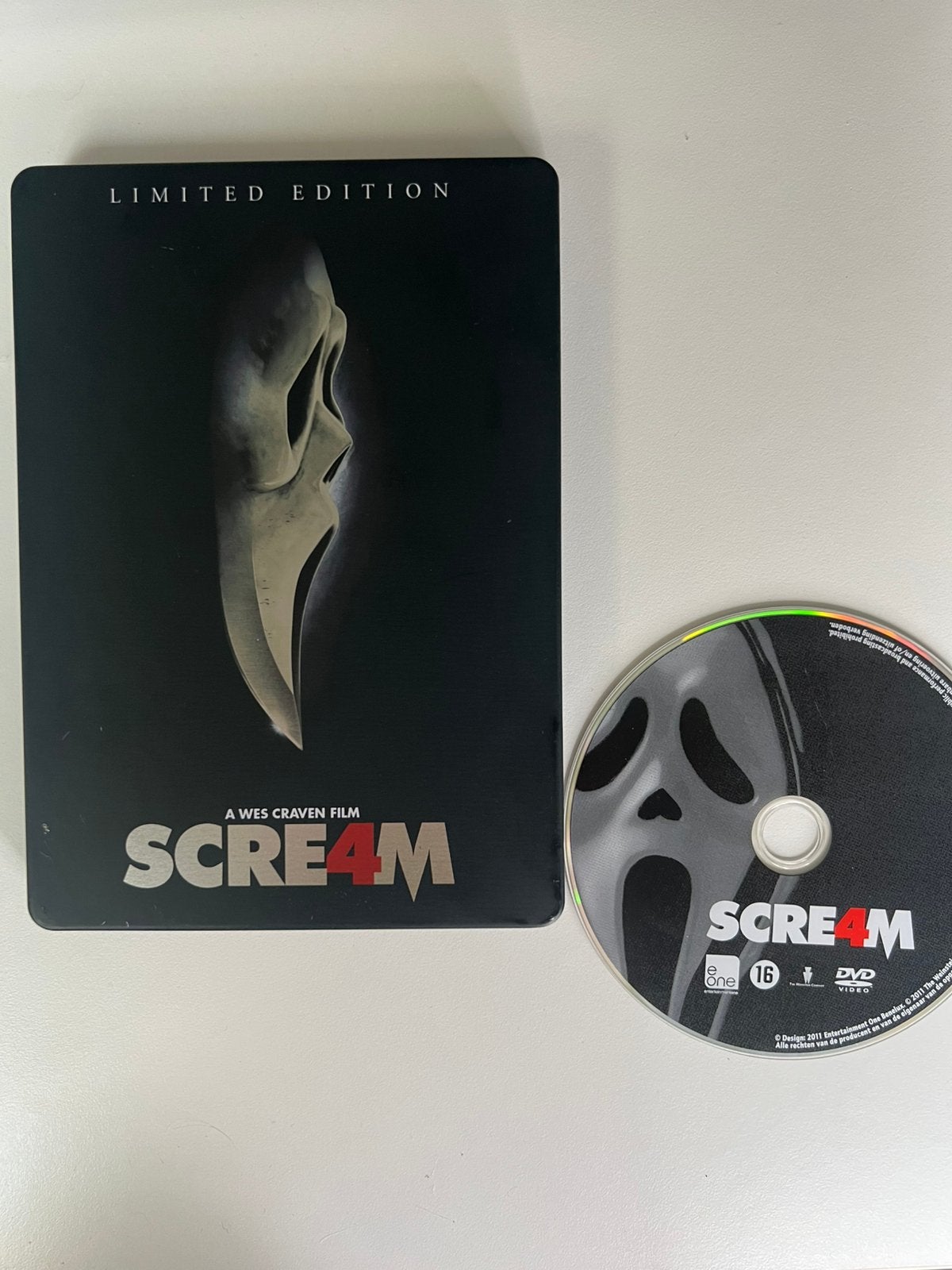 Scream 4 DVD Limited Edition Metal Case, Ophalen of Verzenden, Zo goed als nieuw