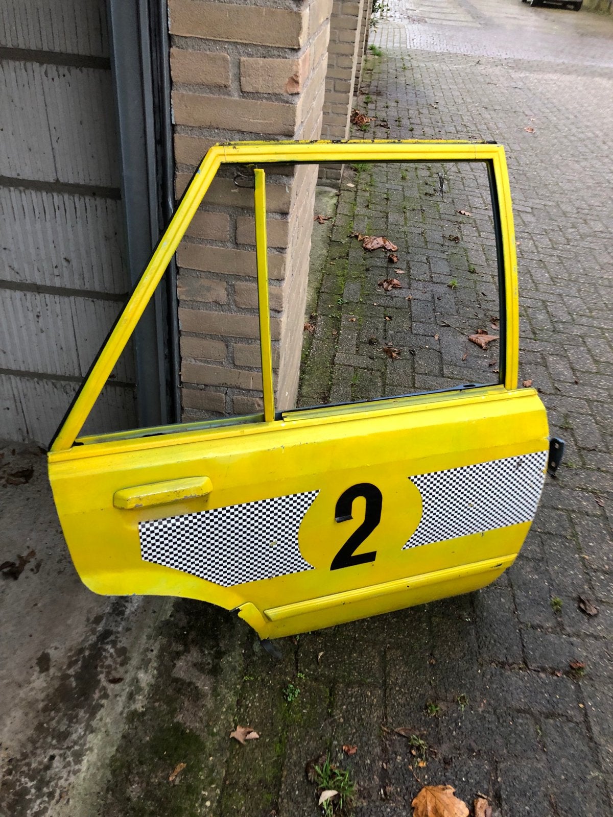 Vintage Gele Taxideur - Decoratie Mancave (110x86 cm), Ophalen
