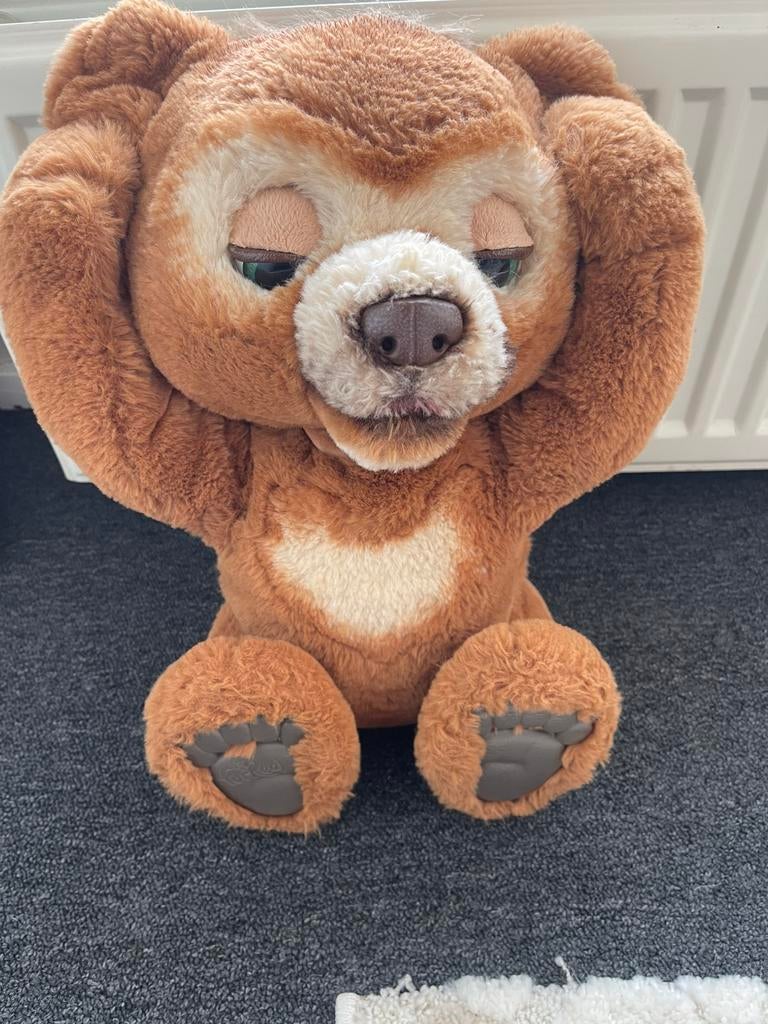 FurReal Cubby de Beer, Kinderen en Baby's, Speelgoed | Knuffels en Pluche, Zo goed als nieuw, Beer, Ophalen of Verzenden