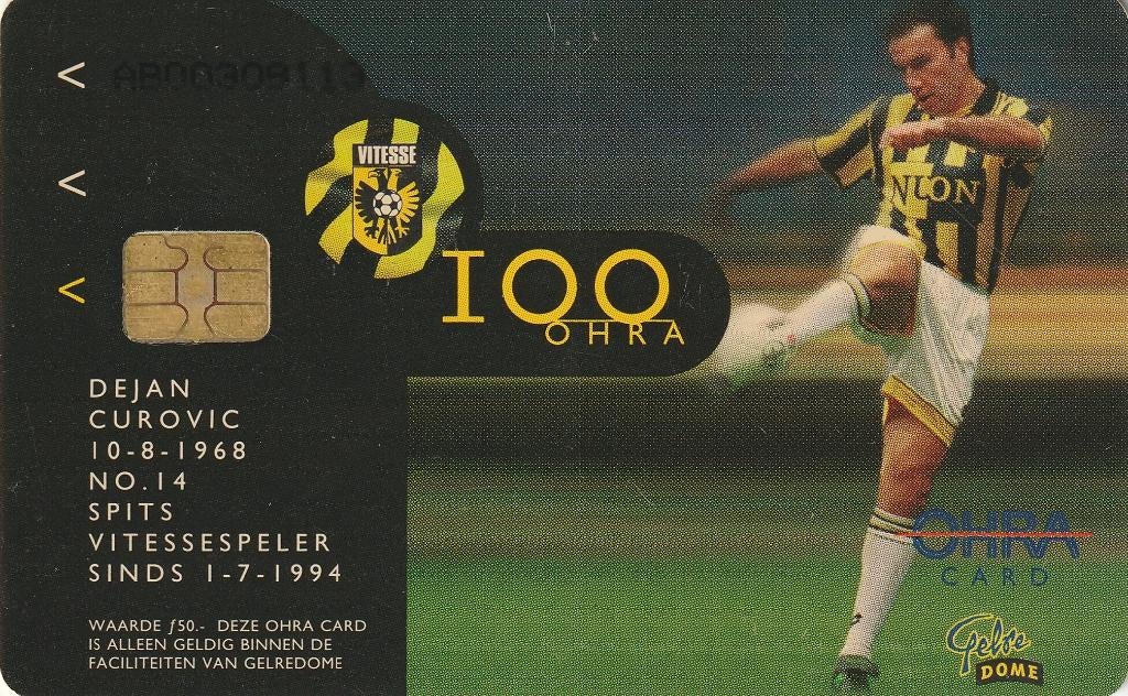 Dejan Curovic Orhakaart, Verzamelen, Ophalen of Verzenden, Gebruikt, Vitesse, Overige typen