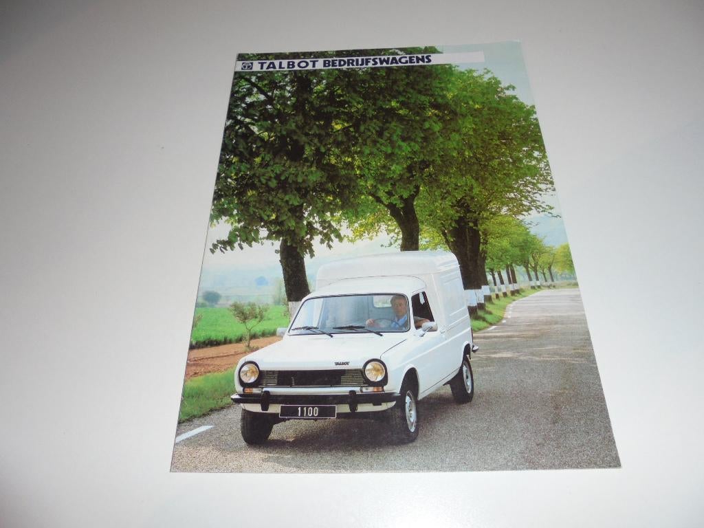 brochure Talbot bedrijfswagens  1984, Ophalen of Verzenden, Nieuw, Overige merken