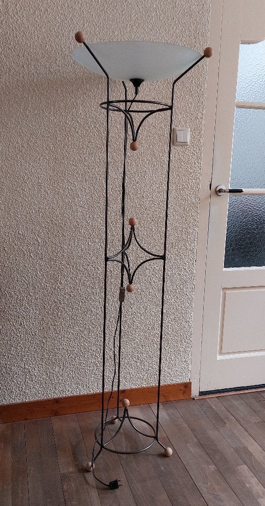 Staande lamp, Ophalen, Gebruikt, Glas, Warm, vintage