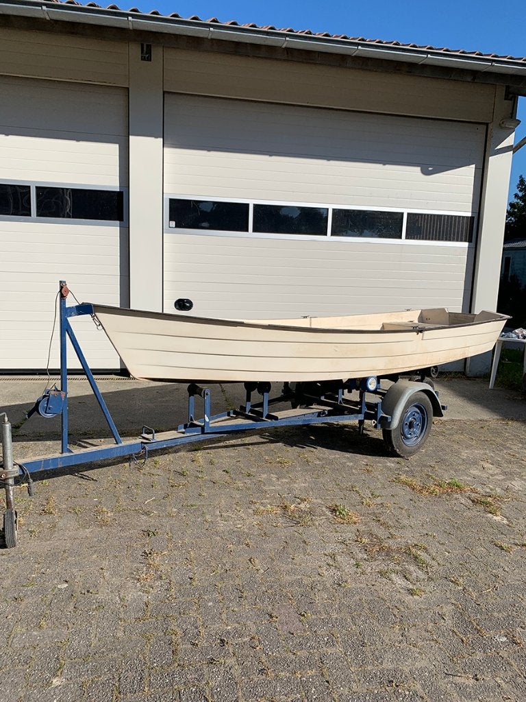 Motorboot met kanteltrailer, BBM en nieuwe bimini, Ophalen, Gebruikt, Overige typen