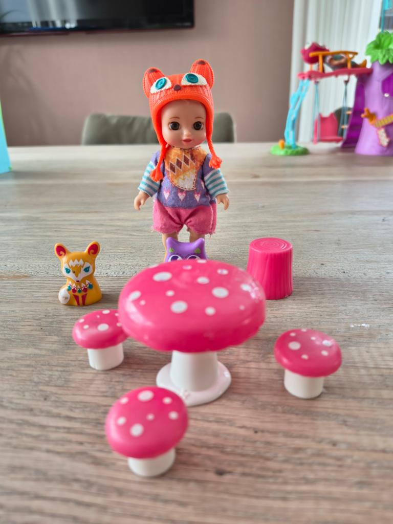 Chou Chou foxes mini Lucky, Kinderen en Baby's, Ophalen, Zo goed als nieuw, Babypop