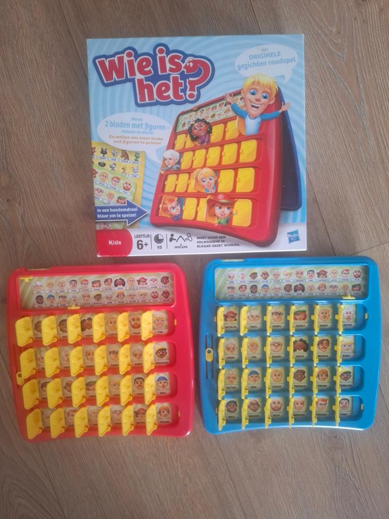 Wie is het? Origineel gezelschapsspel, kids editie, Een of twee spelers, Ophalen, Gebruikt, Hasbro