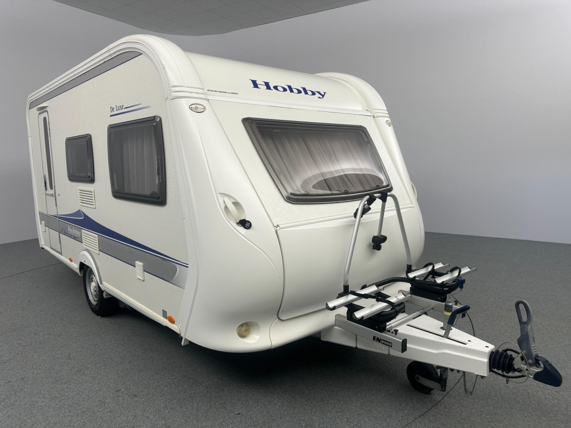 Hobby De Luxe 440 SF Mover Voortent Fietsendrager, Caravans en Kamperen, Caravans, Vast bed, Hobby, Treinzit, 4 tot 5 meter