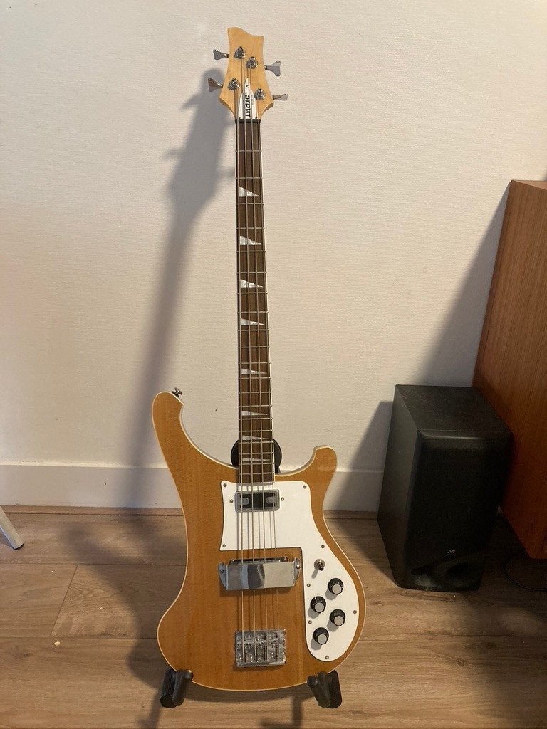 Rickenbacker style Indie basgitaar, Ophalen, Zo goed als nieuw, Elektrisch