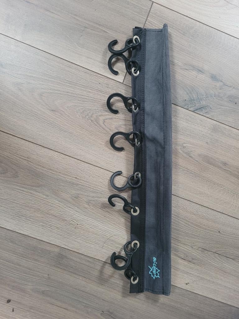Handige ophangstrip met haken voor camping of thuis, Caravans en Kamperen, Kampeeraccessoires, Ophalen of Verzenden, Gebruikt