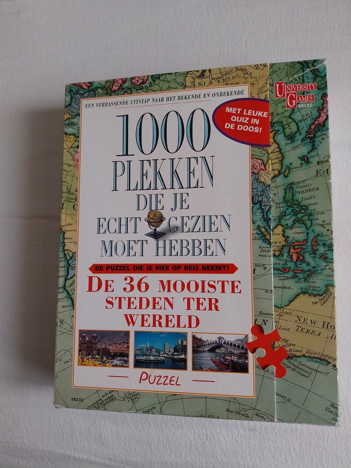Puzzel 1000 plekken die je echt gezien moet hebben, Ophalen, 500 t/m 1500 stukjes, Gebruikt, Legpuzzel