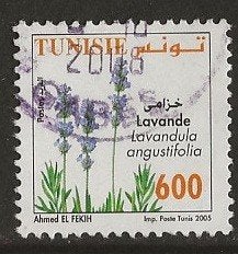 Tunesie 111, lavendel voor jdvph, Ophalen of Verzenden, Tunesië, Gestempeld