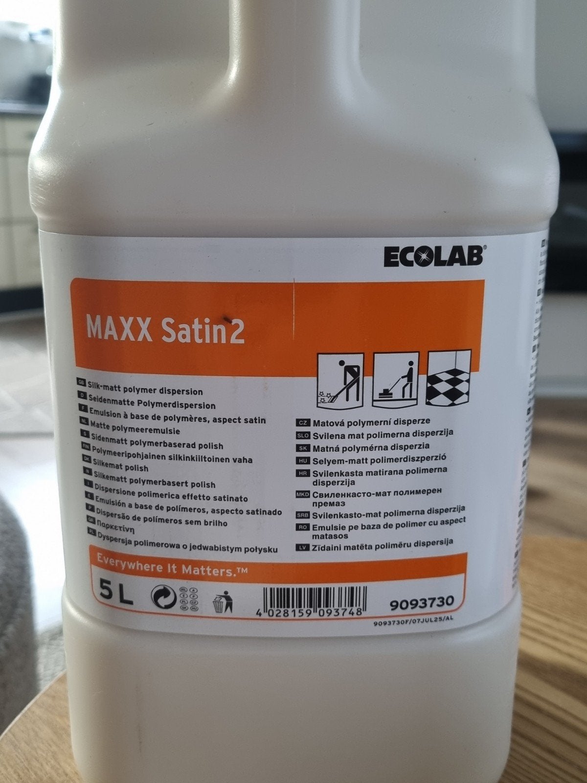 Ecolab MAXX Satin 2 Zijdematte Polymeerdispersie 5L, Huis en Inrichting, Ophalen of Verzenden