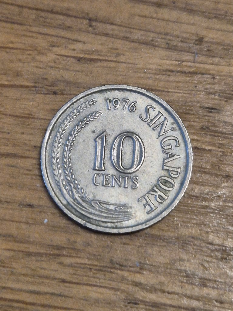 Singapore - 10 Cents 1976, Ophalen of Verzenden, Zuidoost-Azië