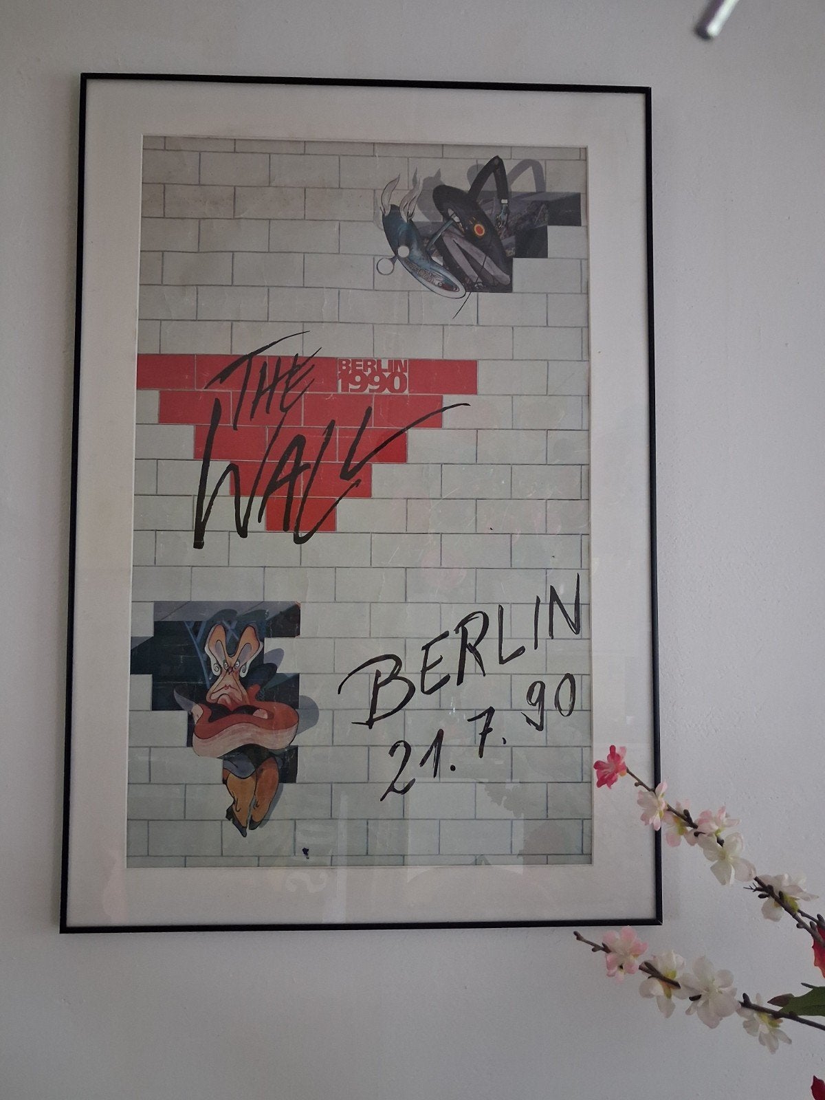 poster de Wall in Berlijn .........zelf meegenomen, Ophalen, Zo goed als nieuw, A1 t/m A3, Muziek