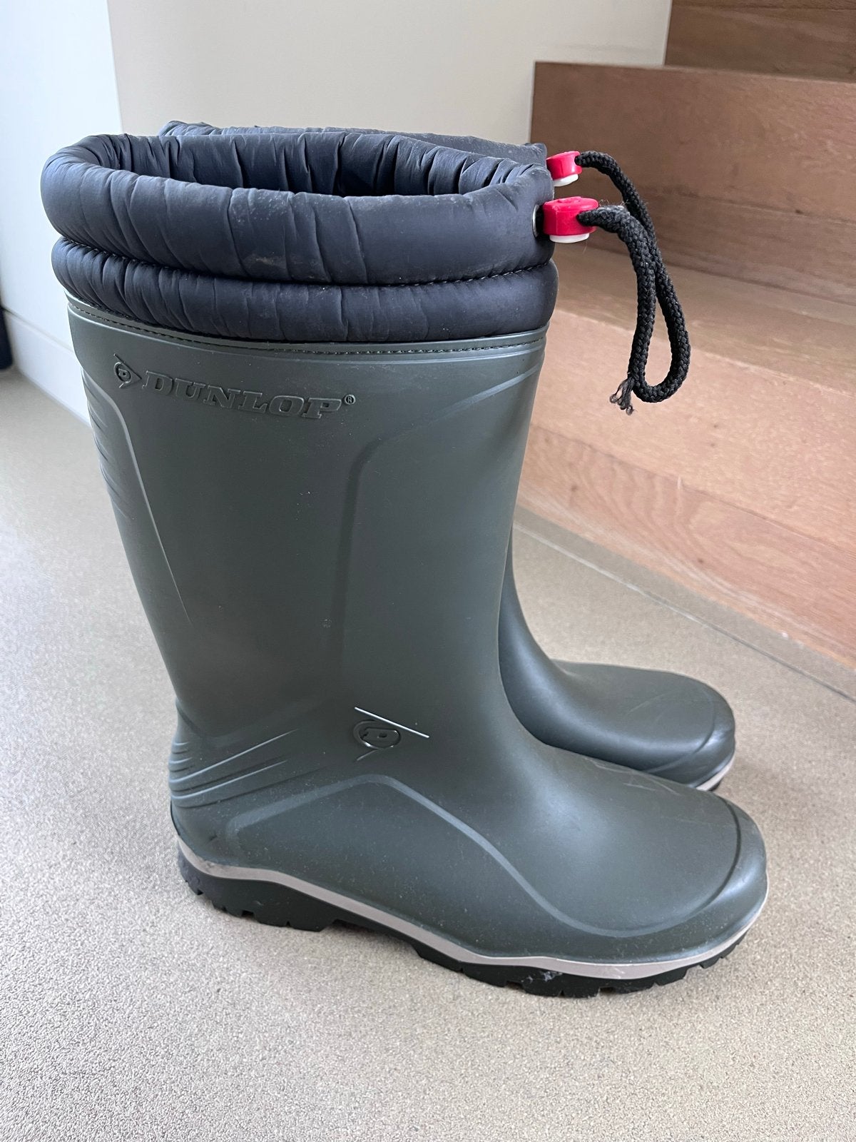 Dunlop gevoerde regenlaarzen heren - Maat 47, Ophalen, Zo goed als nieuw, Overige kleuren, Regenlaarzen