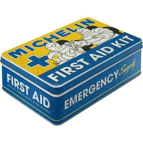 Michelin First Aid blik voorraadblik reclame blik decoratie, Ophalen of Verzenden, Nieuw, Auto's