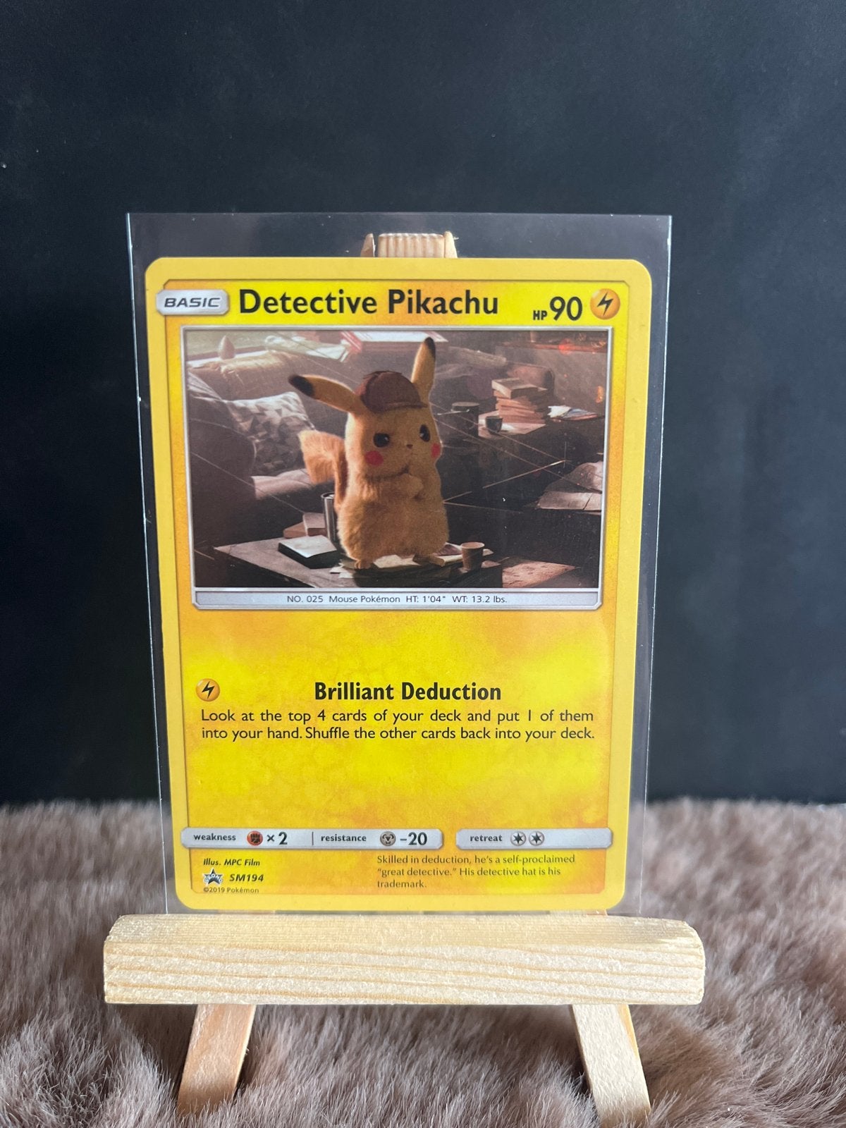 Detective Pikachu Pokémon Kaart SM194, Ophalen of Verzenden, Nieuw, Losse kaart