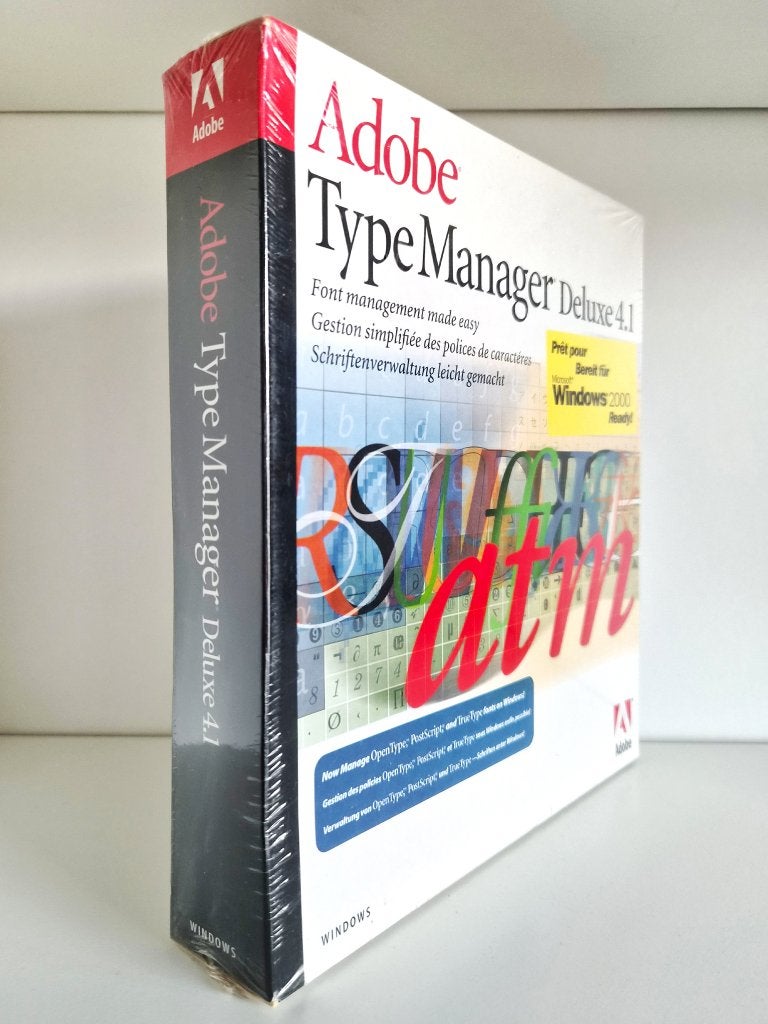Adobe Type Manager Deluxe 4.1 - PC Big Box (Sealed), Ophalen of Verzenden, Nieuw, Windows