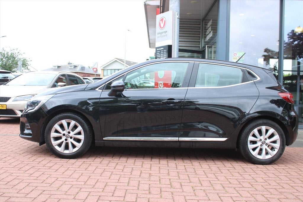 RENAULT Clio 1.0 TCe *Intens* | Trekhaak | Carplay | Camera, 101 pk, Gebruikt, Leder en Stof, Zwart