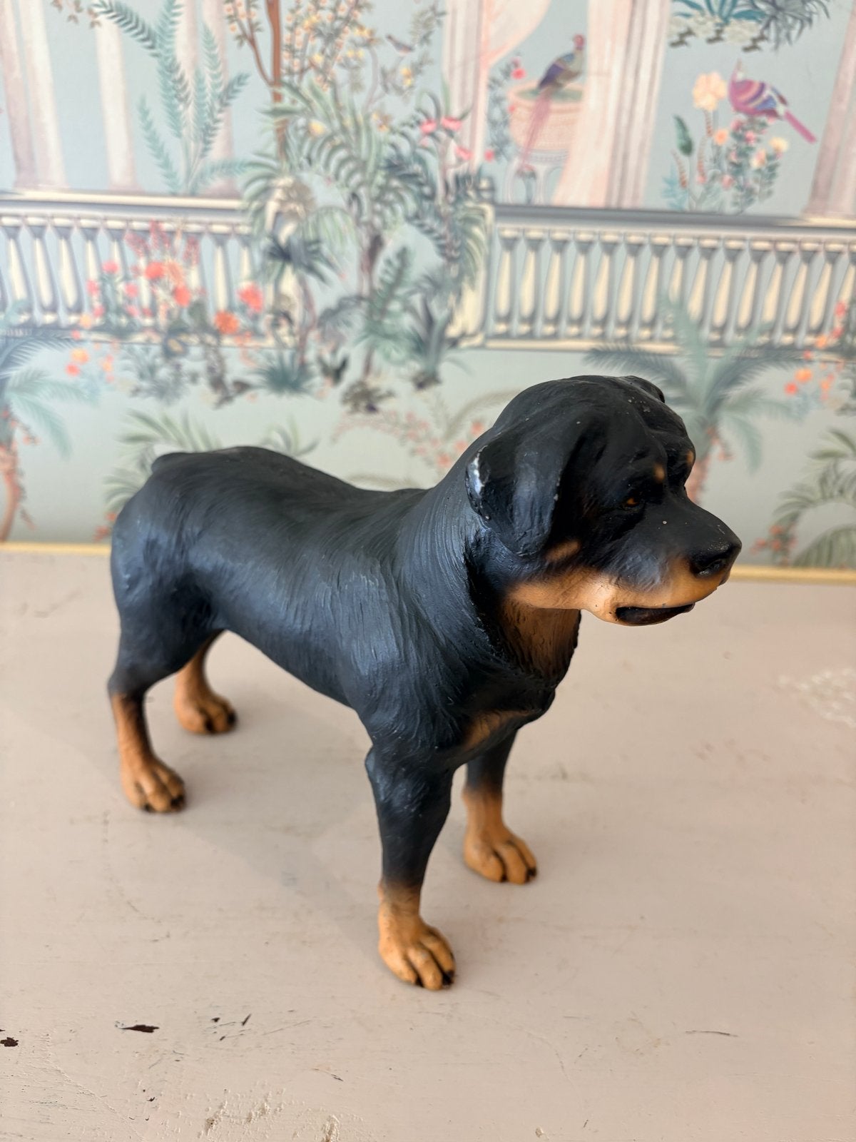 Vintage Castagna Rottweiler Beeldje (Italië, 1988), Ophalen of Verzenden, Gebruikt, Dier